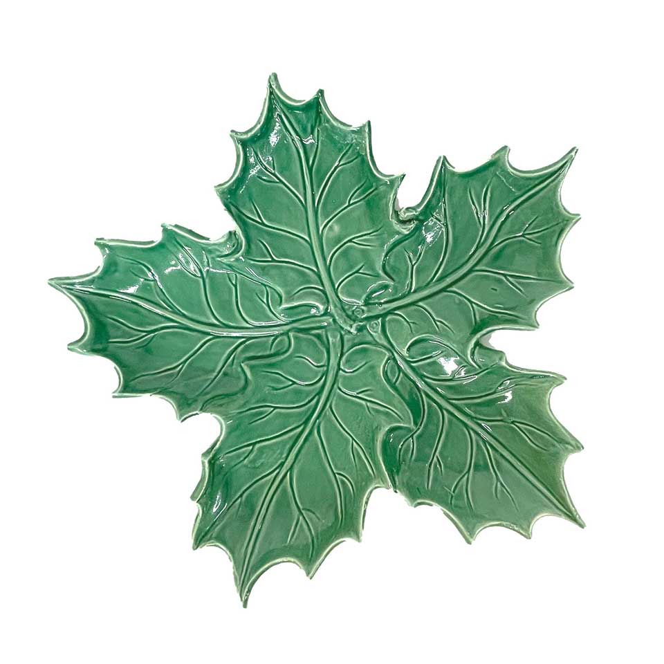 Figural Holly Small Platter