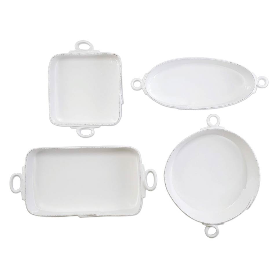 White 4-Piece Bakeware Essentials Set