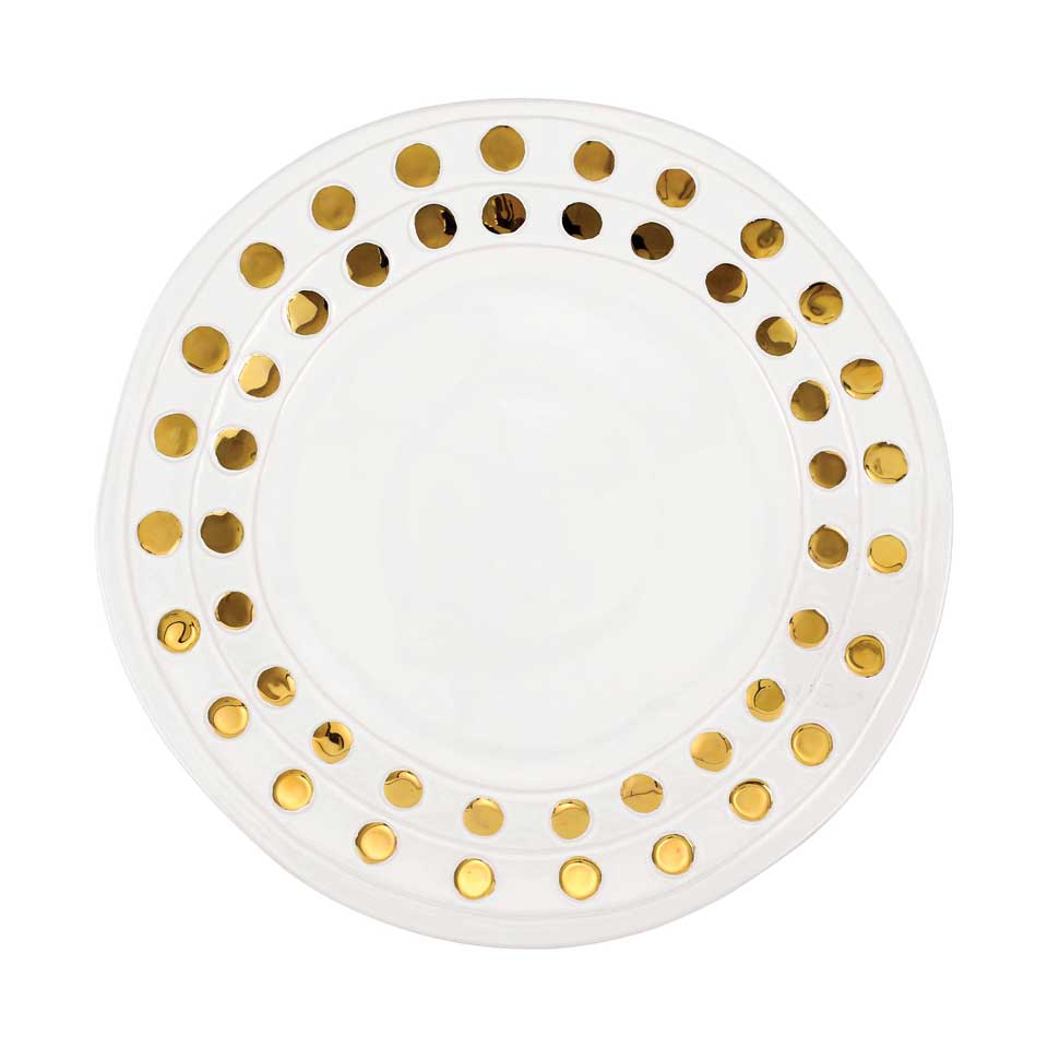 Gold Medium Round Platter