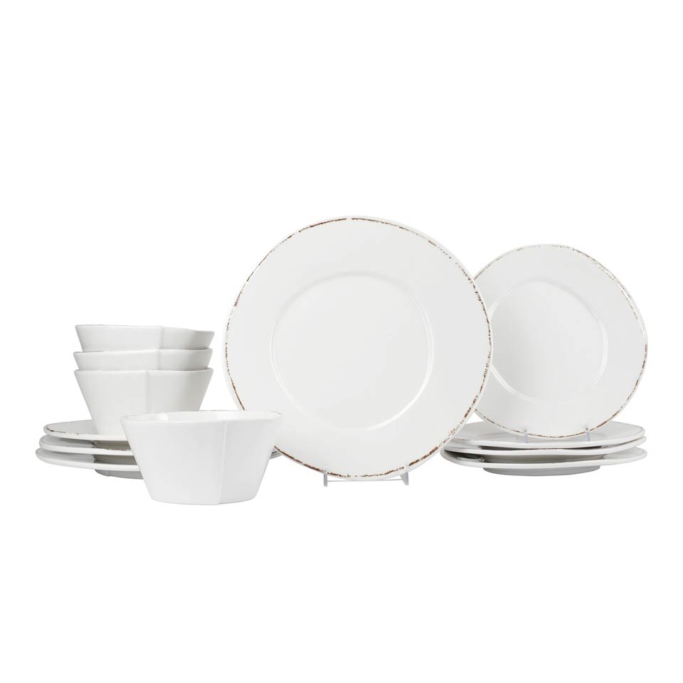 White Twelve-Piece Place Setting