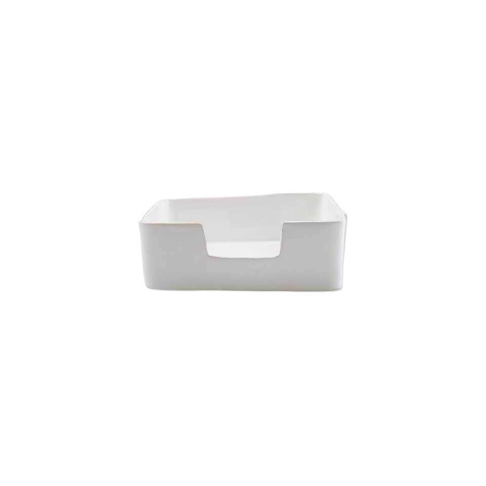 White Dinner Napkin Holder