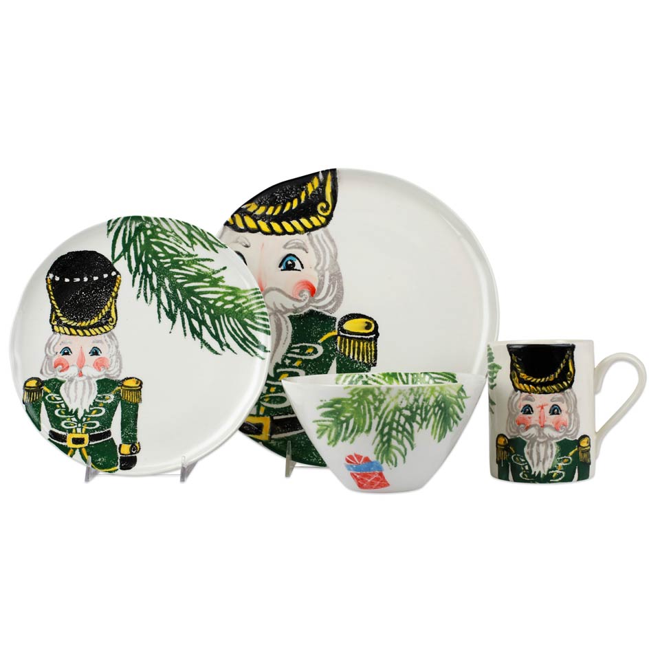 Green Four-Piece Place Setting