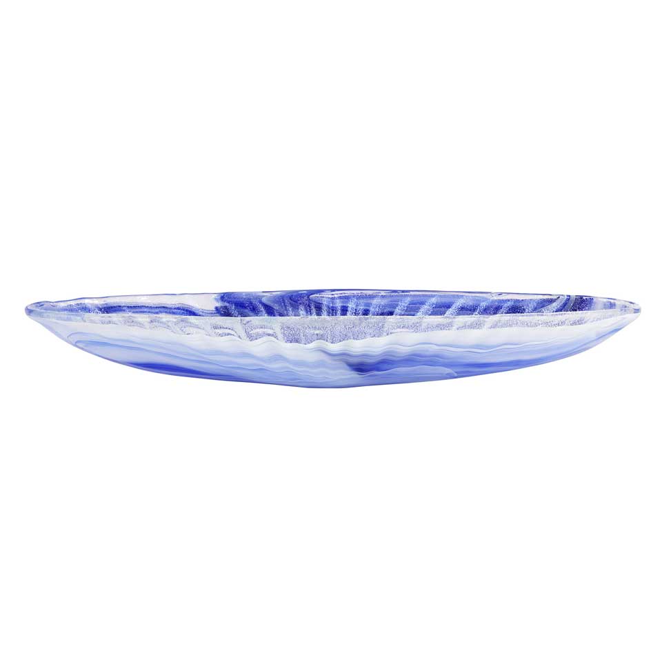 Cobalt Long Oval Bowl