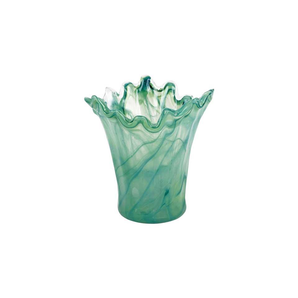 Green Short Vase