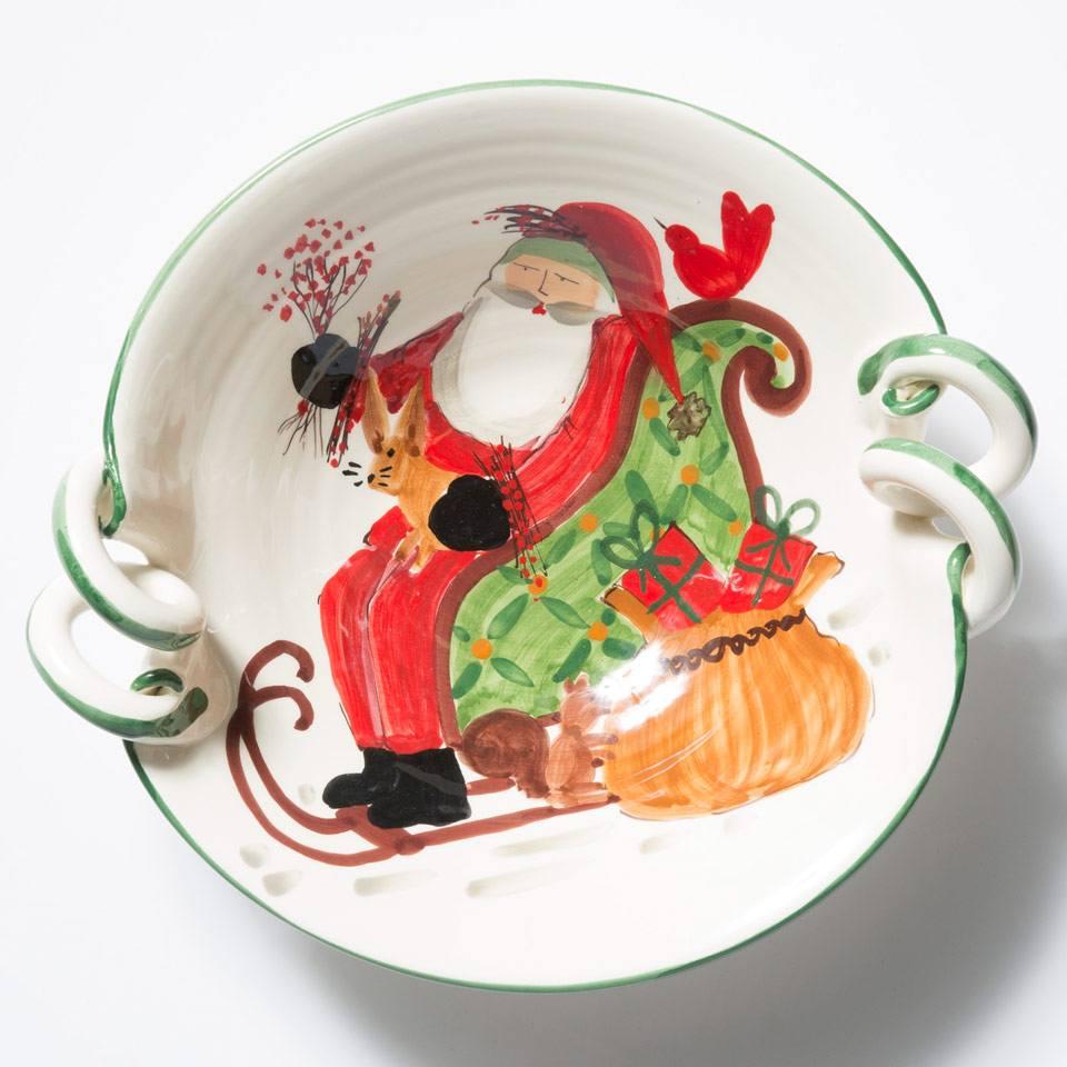 Handled Scallop Bowl w/ Sleigh