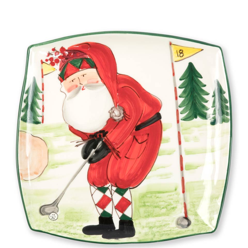 Square Platter - Golfing