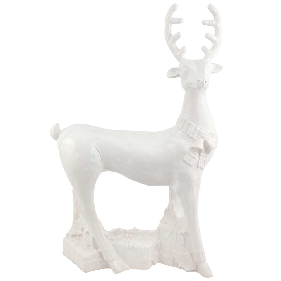 Figural Deer Sculpture