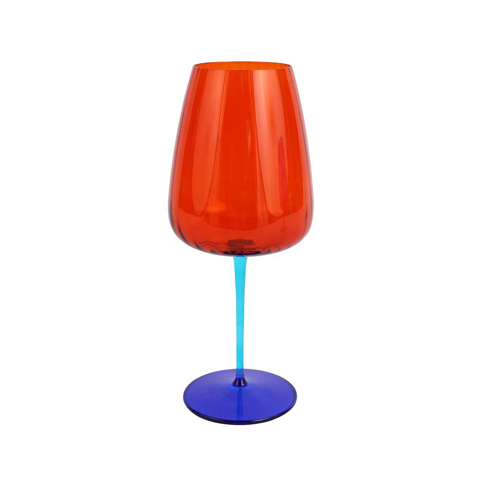 Orange Wine Glass