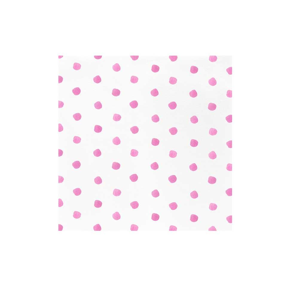 Dot Pink Dinner Napkins (Pack of 20)