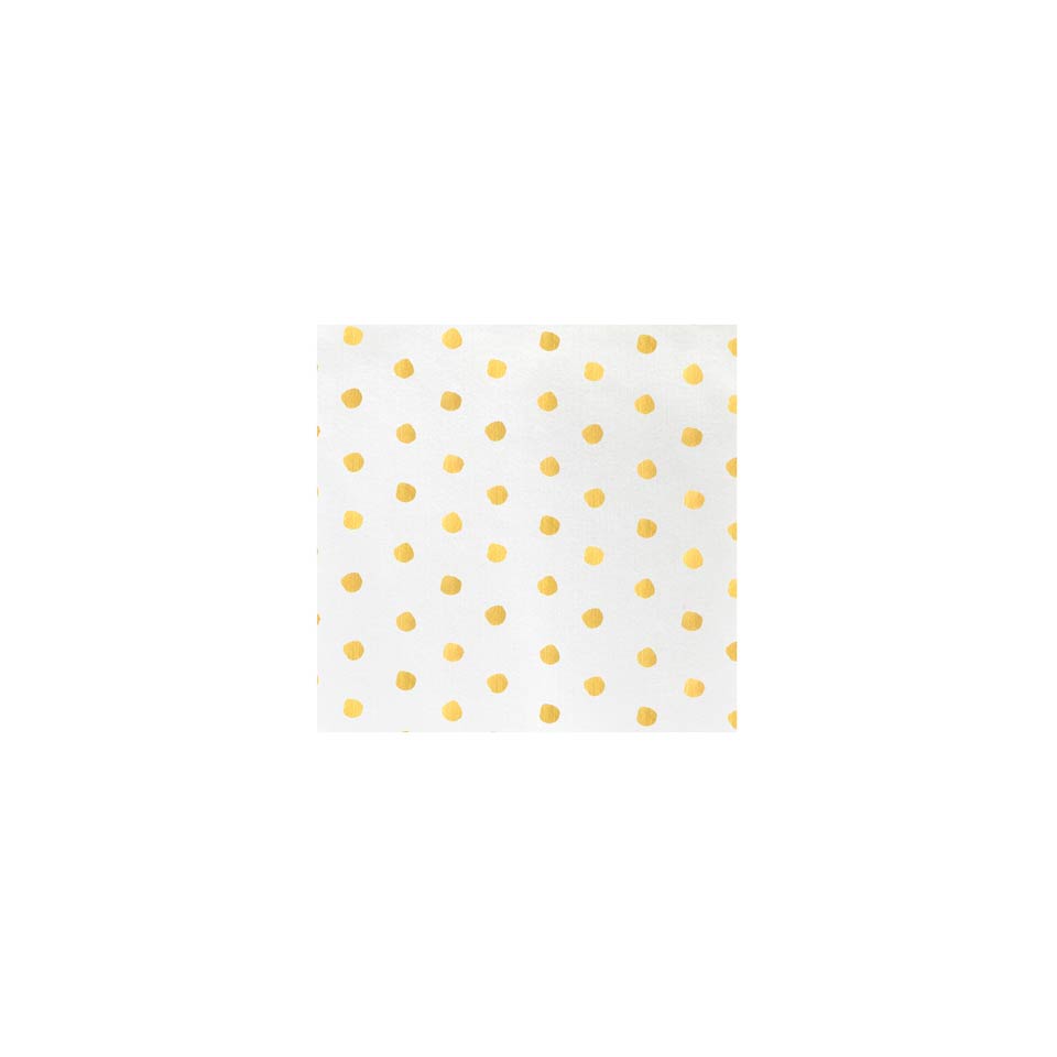 Dot Yellow Cocktail Napkins (Pack of 20)