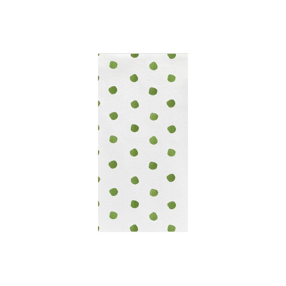 Dot Green Guest Towels (Pack of 50)
