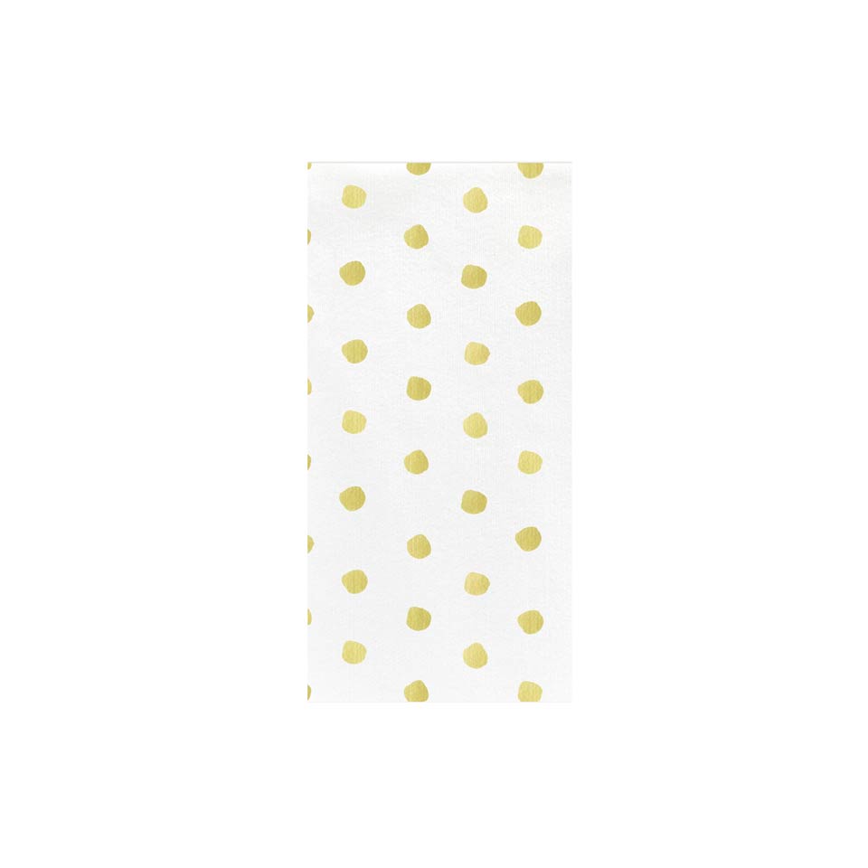 Dot Yellow Guest Towels (Pack of 20)