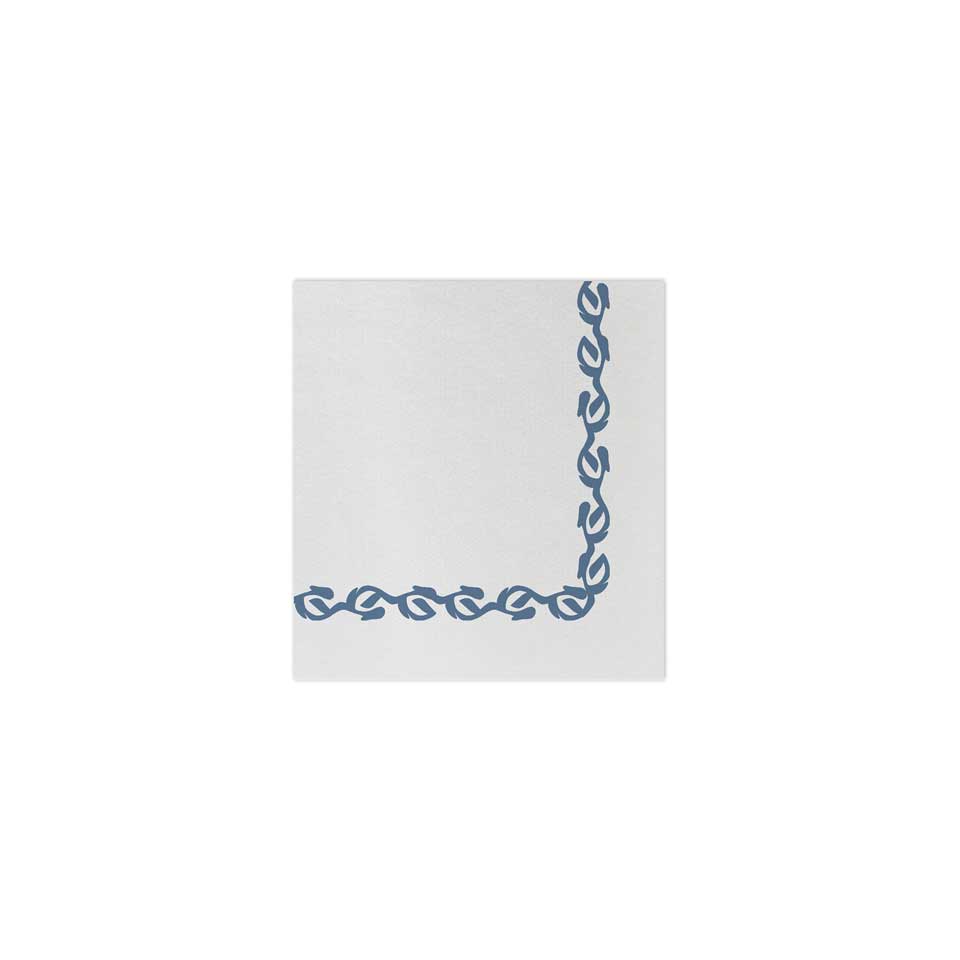 Florentine Blue Cocktail Napkins (Pack of 20)