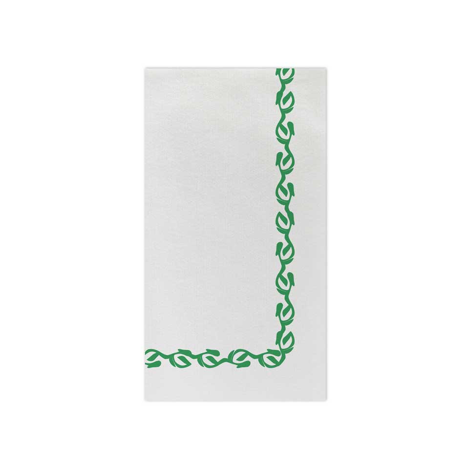Florentine Green Guest Towels (Pack of 20)