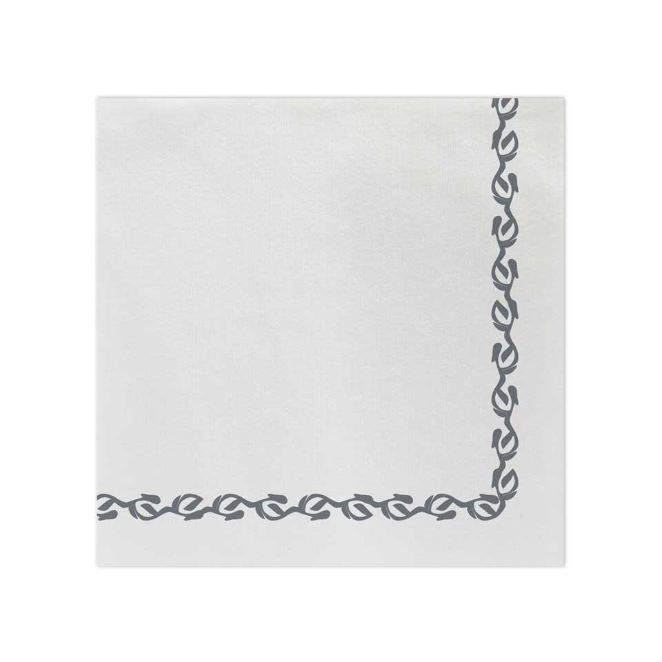 Florentine Gray Dinner Napkins (Pack of 20)