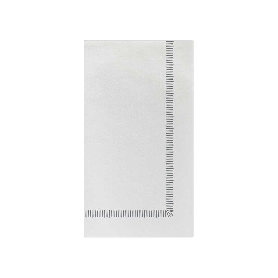 Fringe Gray Guest Towels (Pack of 20)