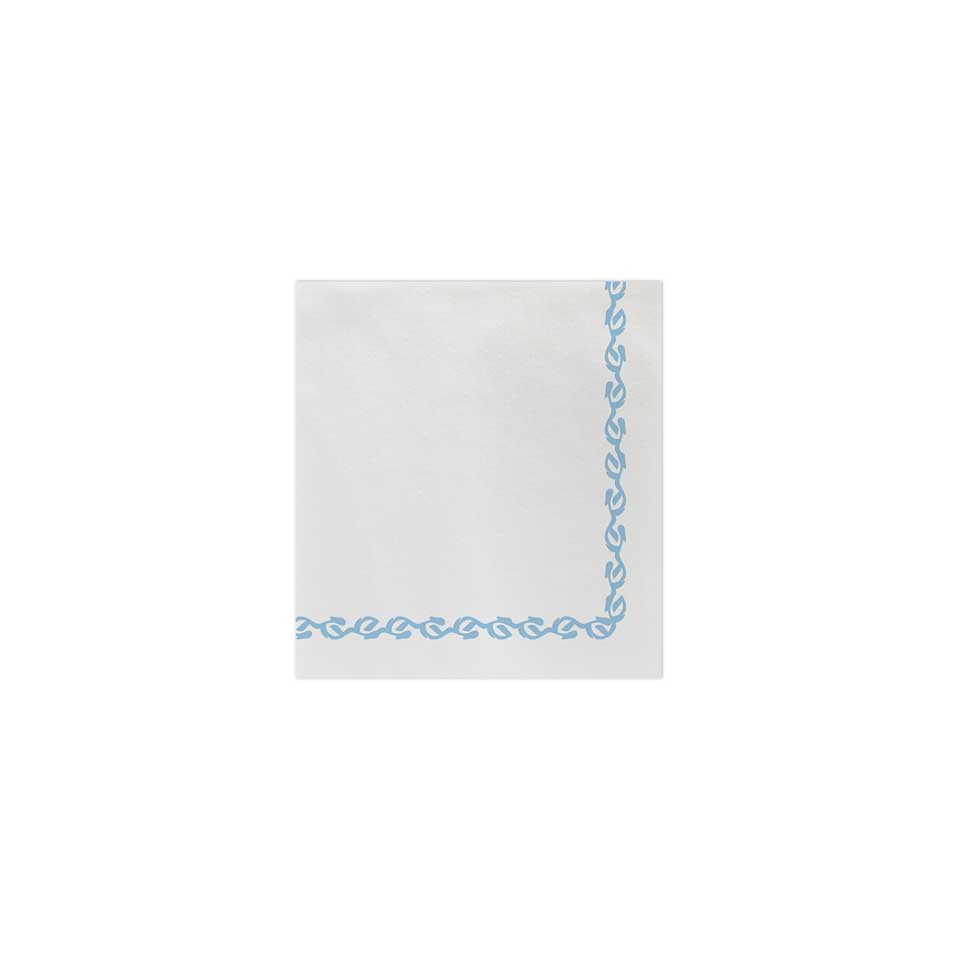 Florentine Light Blue Cocktail Napkins (Pack of 20)