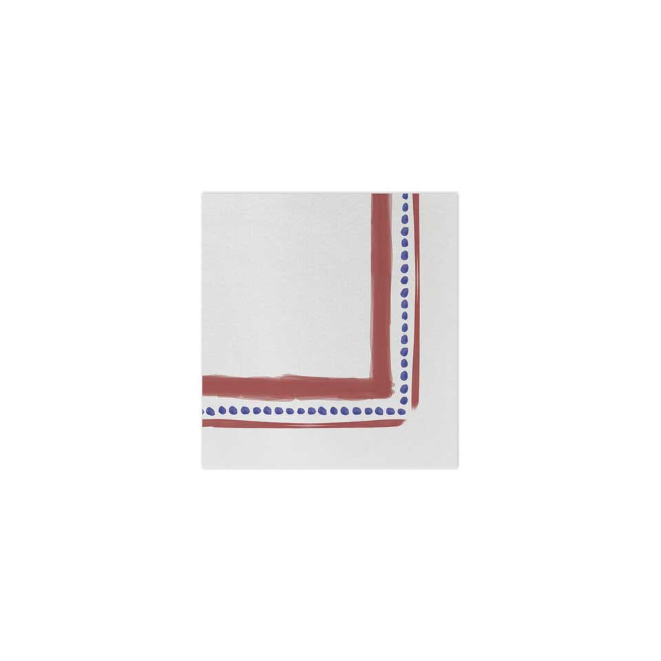 Campagna Red Cocktail Napkins (Pack of 20)