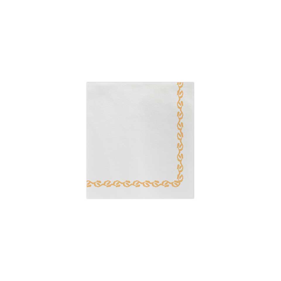 Florentine Yellow Cocktail Napkins (Pack of 20)