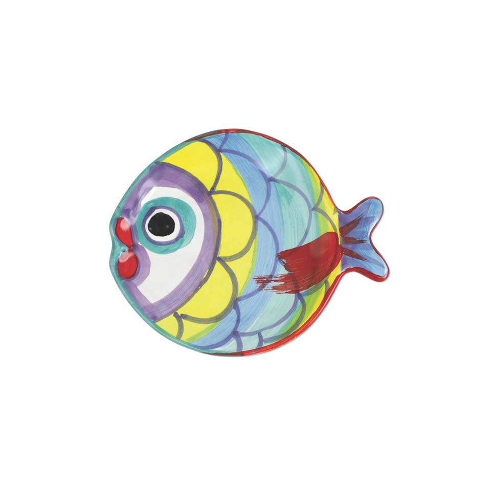 Figural Fish Canape Plate