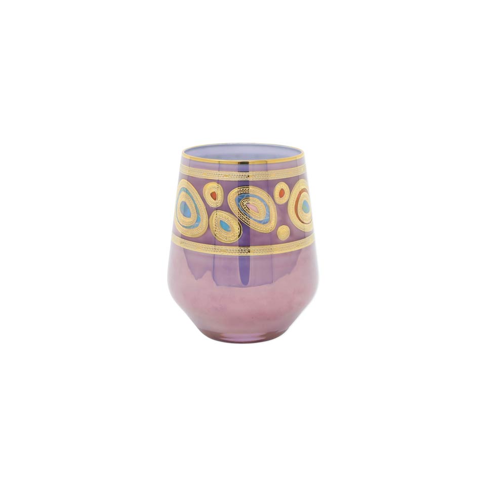 Purple Stemless Wine Glass