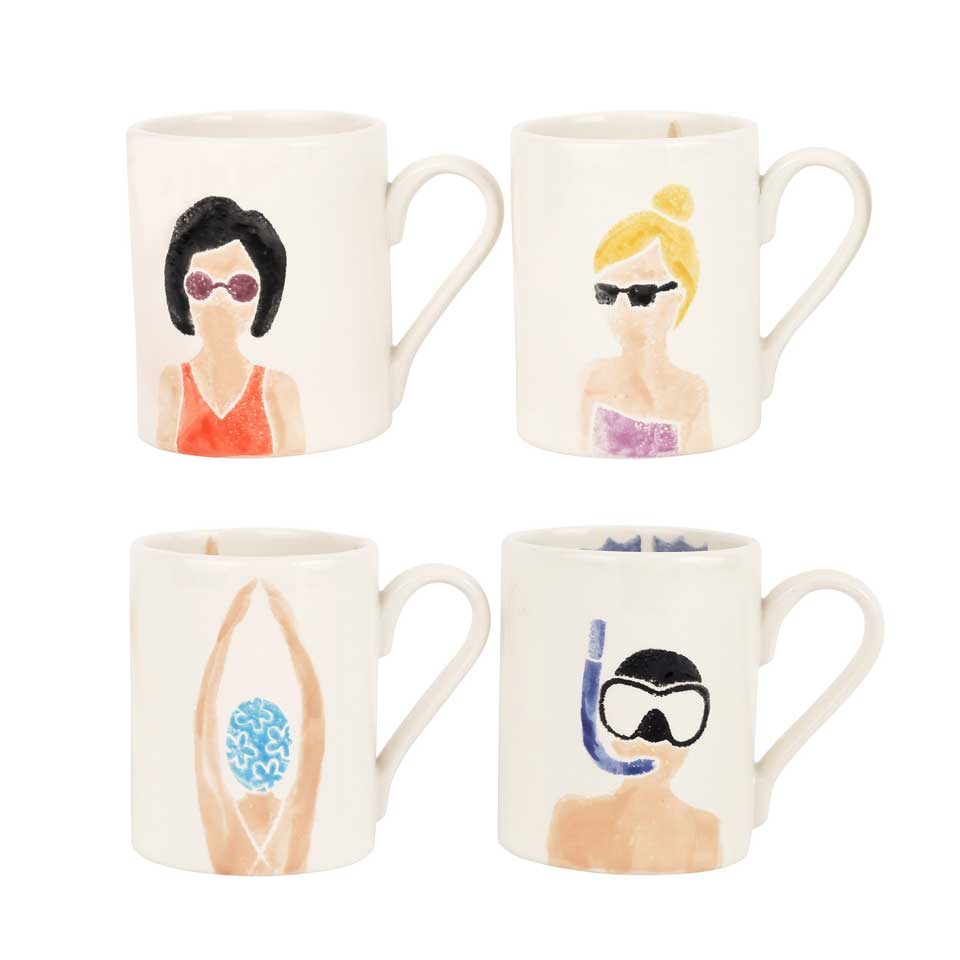 Assorted Mugs - Set of 4