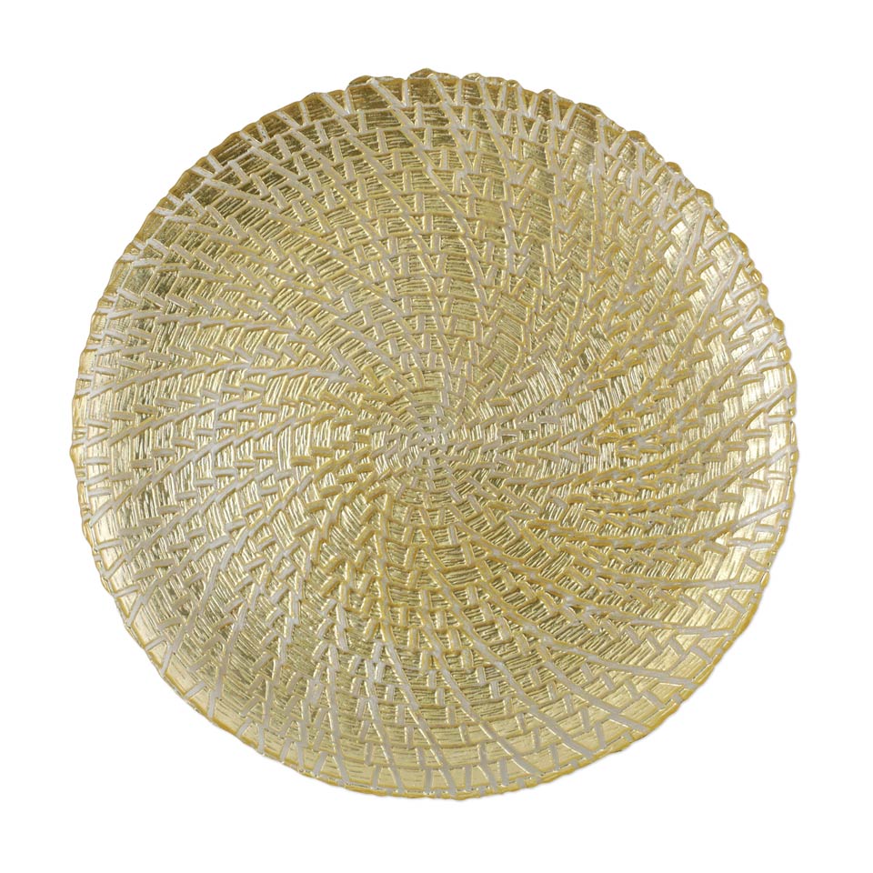 Gold Crocodile Service Plate/Charger