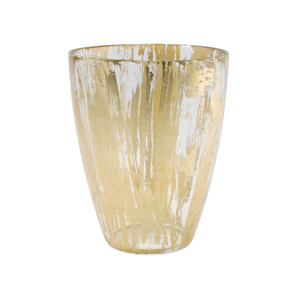 Gold Brushstroke Vase