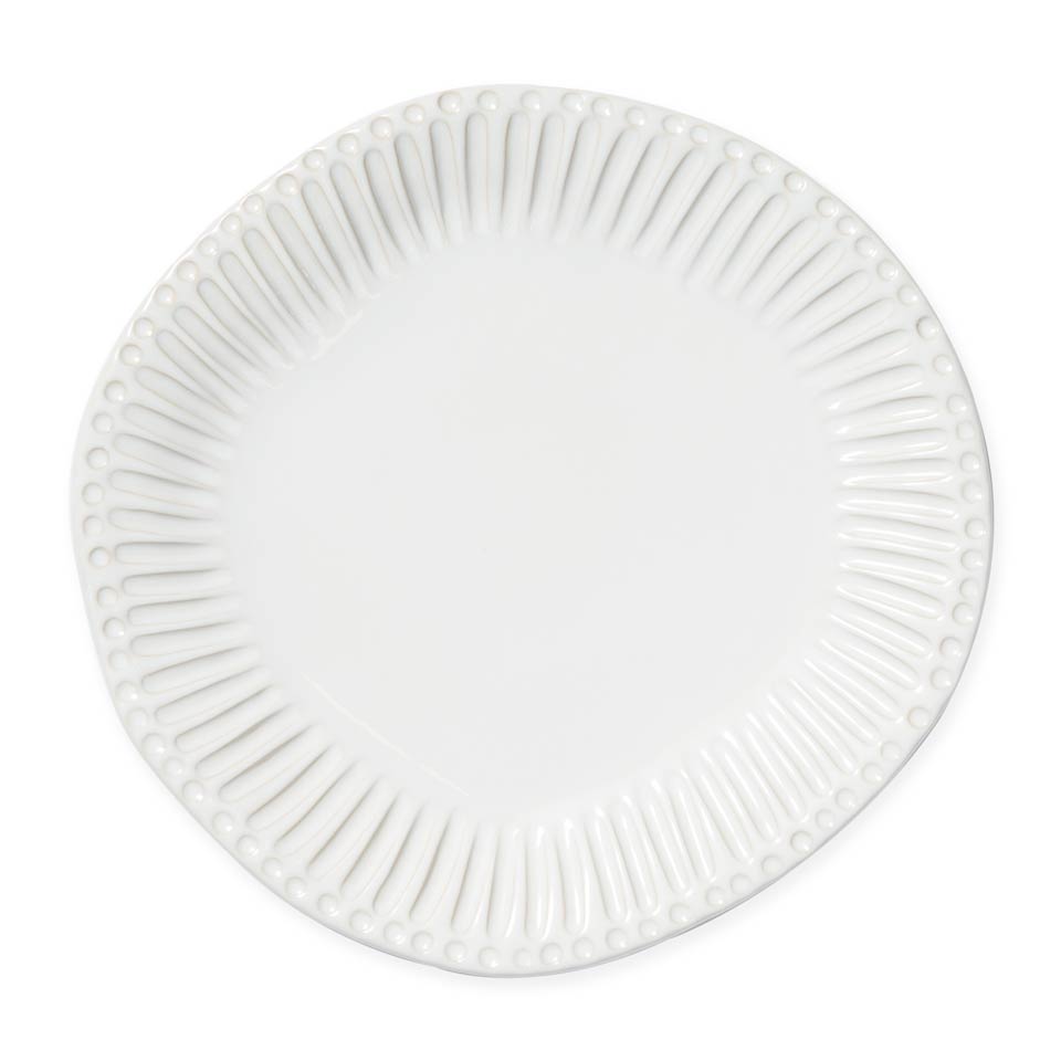 White Stripe Dinner Plate