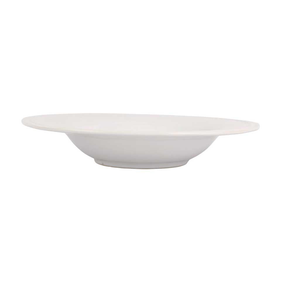 White Shallow Serving Bowl