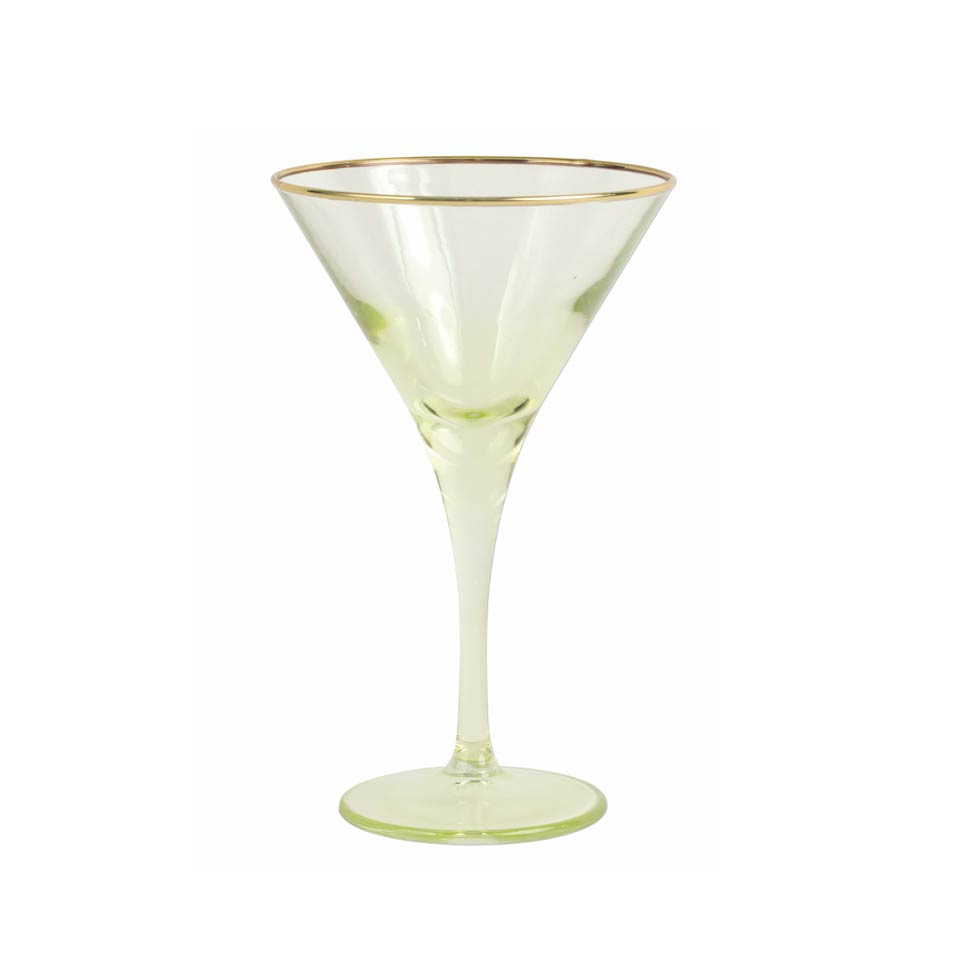 Yellow Martini Glass