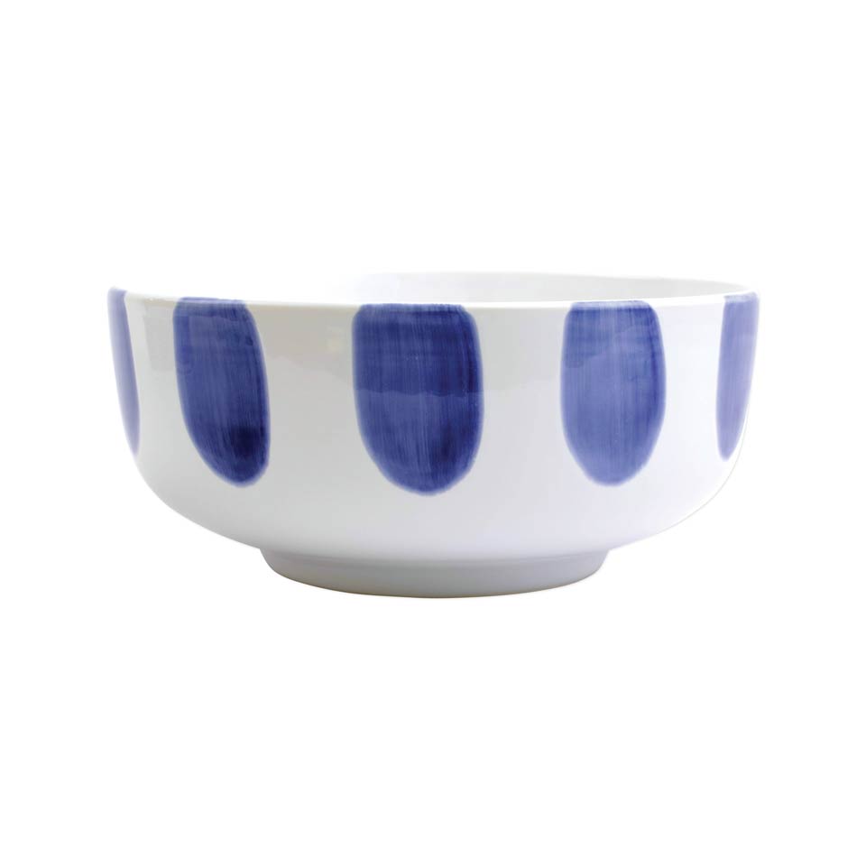 Dot Large Footed Serving Bowl