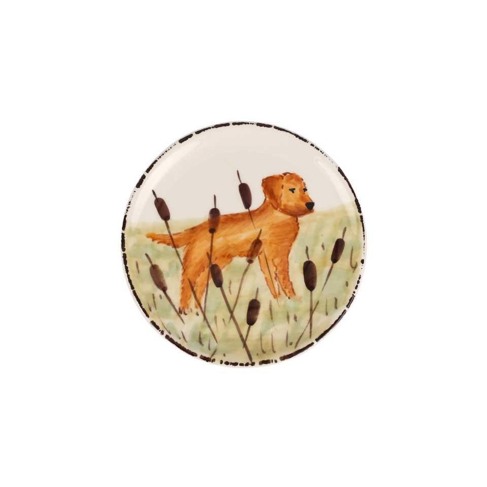 Hunting Dog Canape Plate