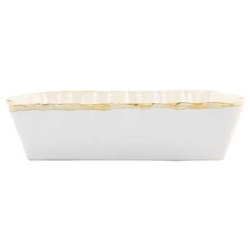 White Medium Rectangular Baker