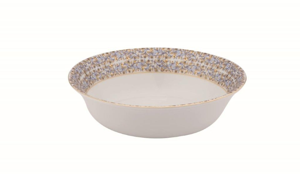 White deep soup/cereal plate
