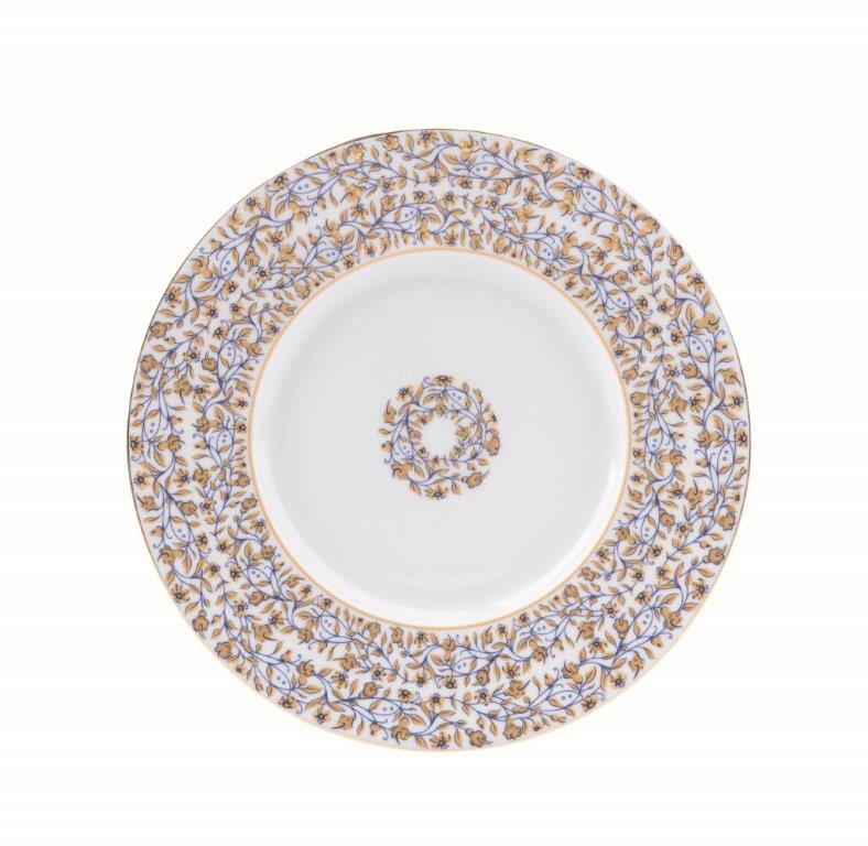 White dessert plate