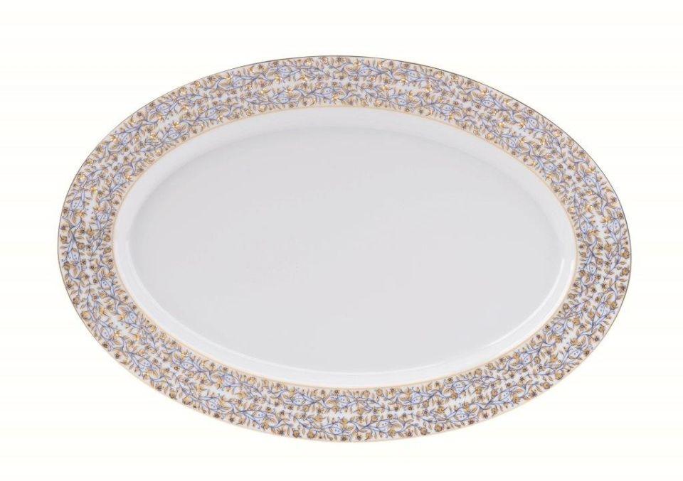 White oval platter