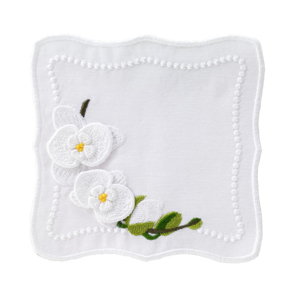White Cocktail Napkins - Set of 4