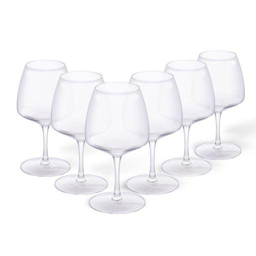 Set/6 Chardonay white glasses, Clear