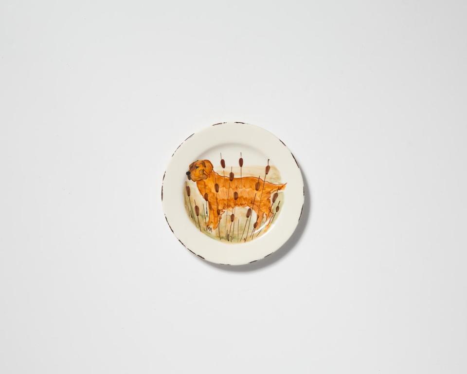 Hunting Dog Salad Plate