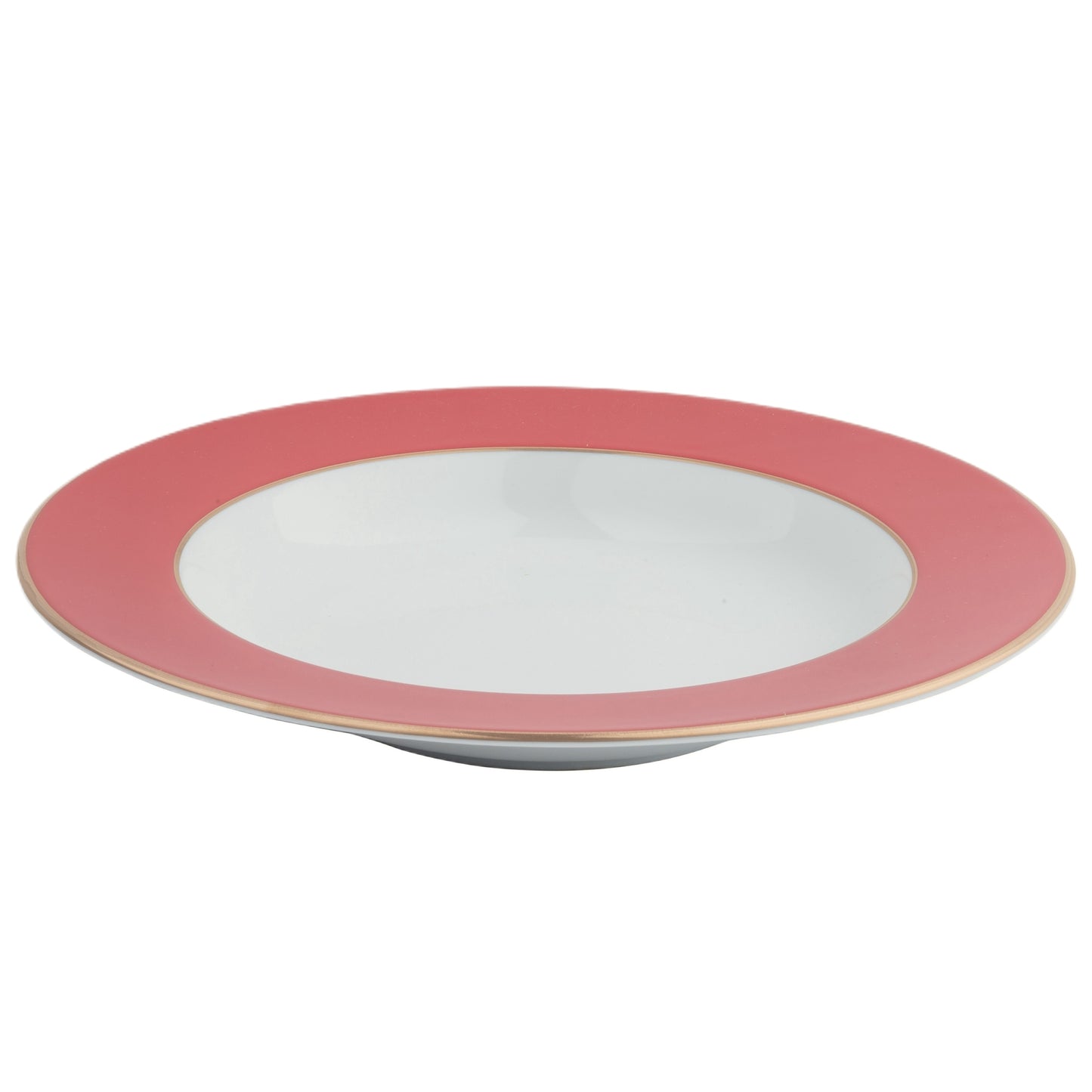 Red Gold Soup Plate
