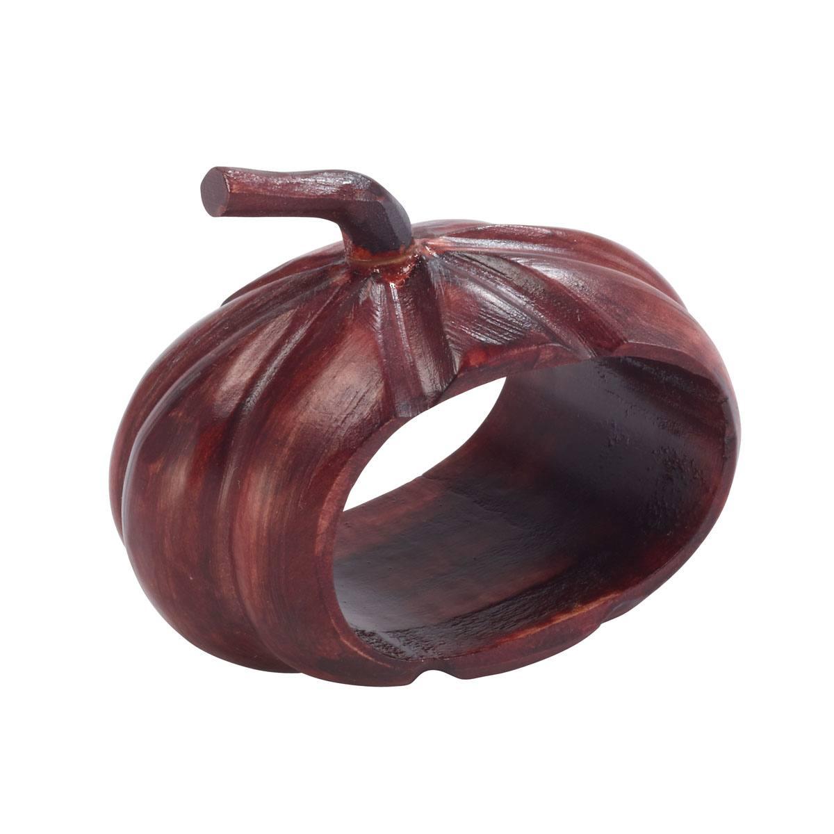 Wood Pumpkin - Set of 4