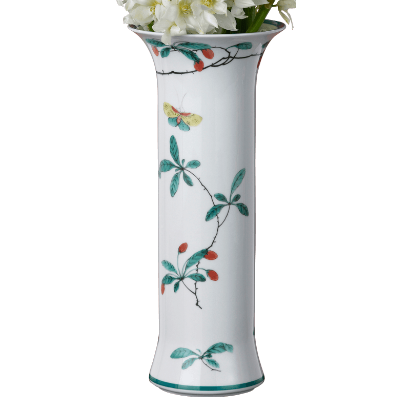 Famille Verte Trumpet Vase