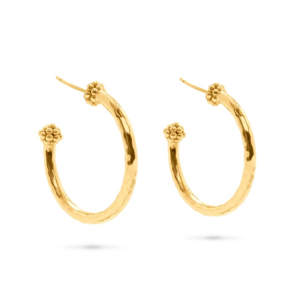 Slice Medium Hoop Earrings - Gold