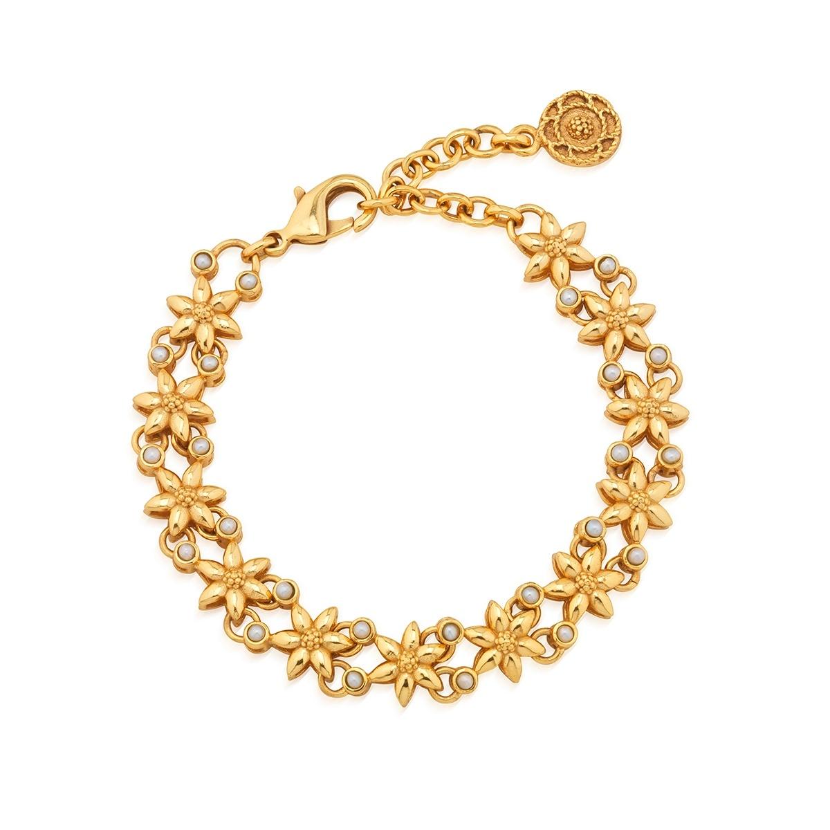 Bracelet, 7"+2" - Pearl