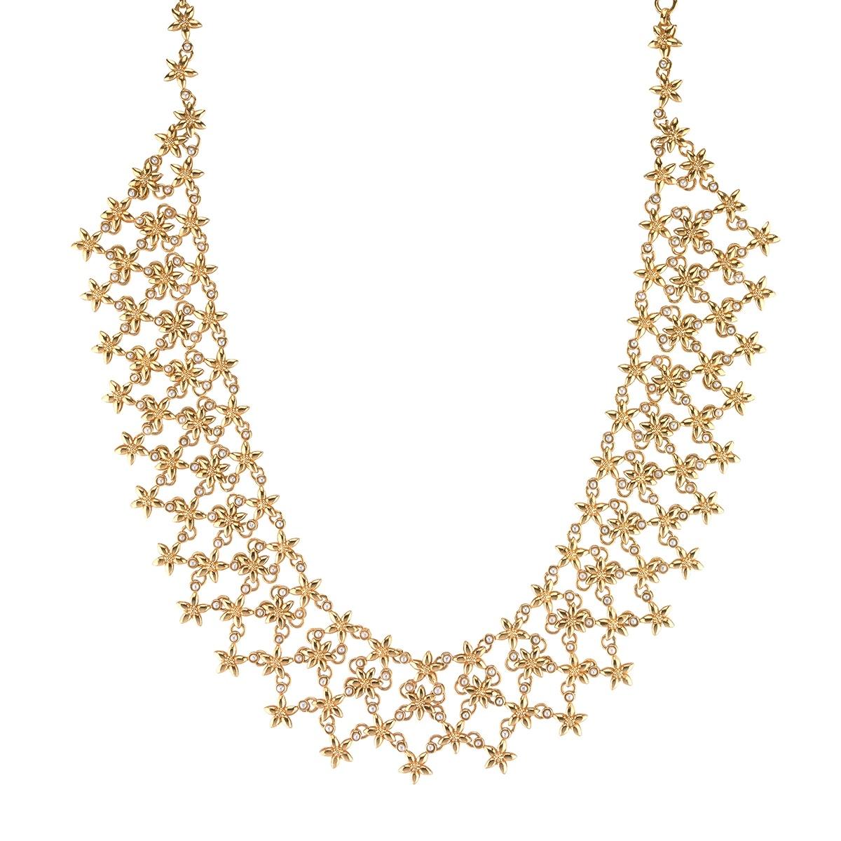 Cascade Necklace, 16"+2" - Pearl