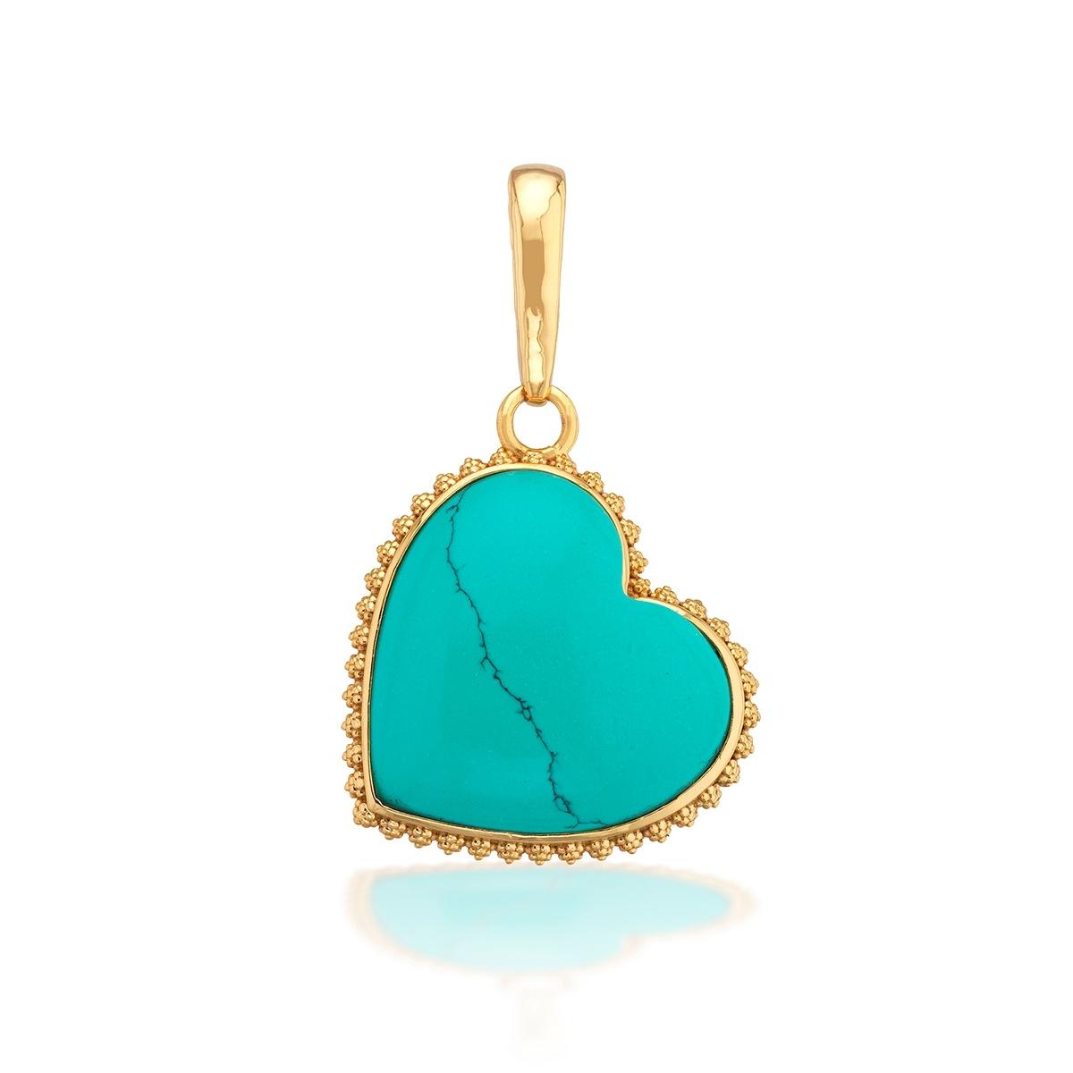 Gem Charm/Pendant - Turquoise