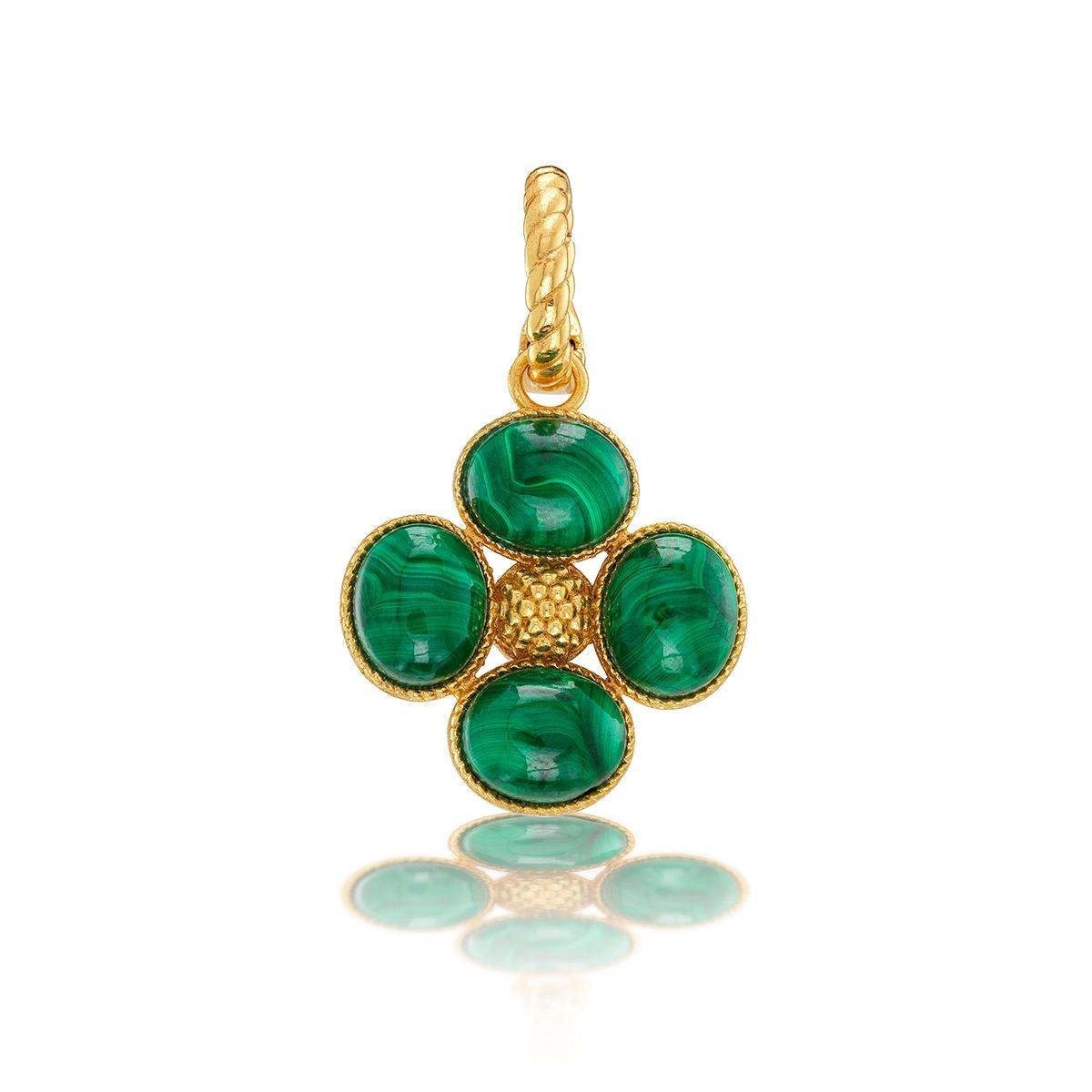 Double Sided Pendant - Malachite