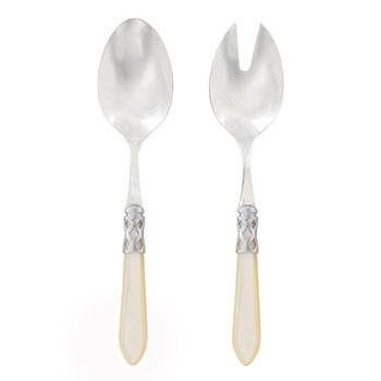 Brilliant Ivory Salad Server Set