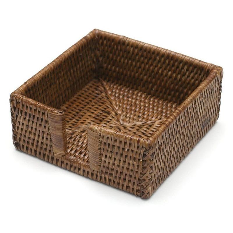 Rattan Beverage Napkin Holder